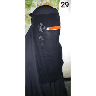 Niqab Bunga Magetan/Cadar Murah/Cadar Sifon