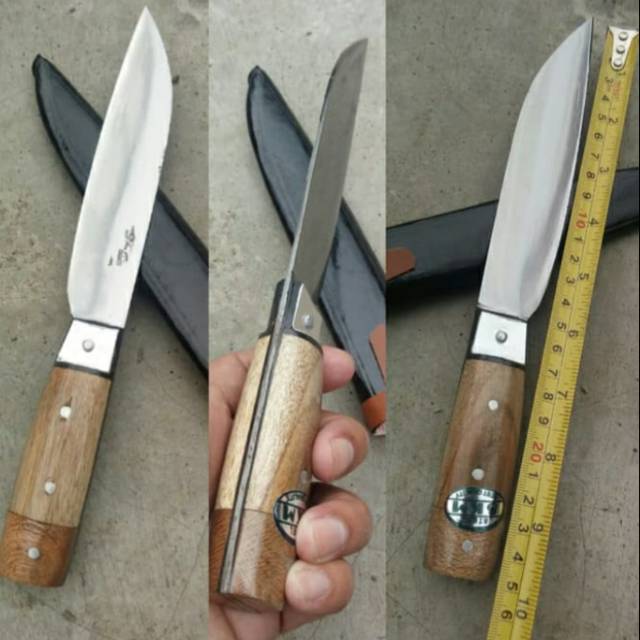 Pisau dapur bilah baja gagang pultamg tanpa sambungan