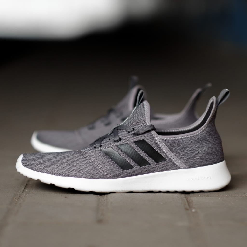 Sepatu Adidas ORIGINAL Cloudfoam Pure Grey Black