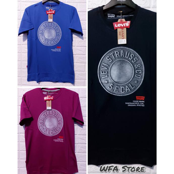 Pengiriman Cepat Kaos Pria Keren✨ Kaos Levis Pria USA Import Original - Promo Free 1 Masker Scuba