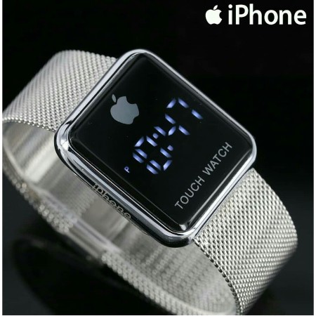 JAM TANGAN IPHONE RANTAI PASIR SEGI LED APPLE WATCH