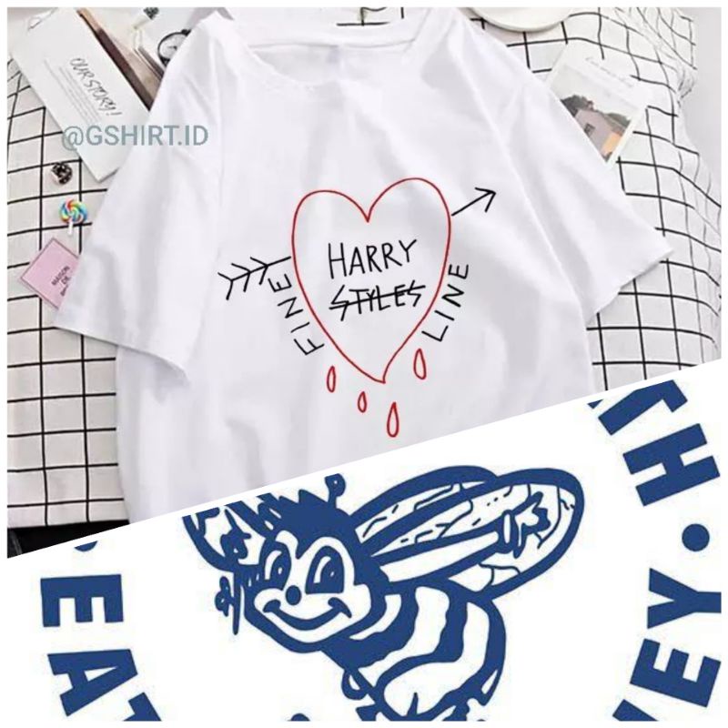 [PREMIUM] Kaos Harry Styles Fine Line & Honey Bee {HS Iconic}