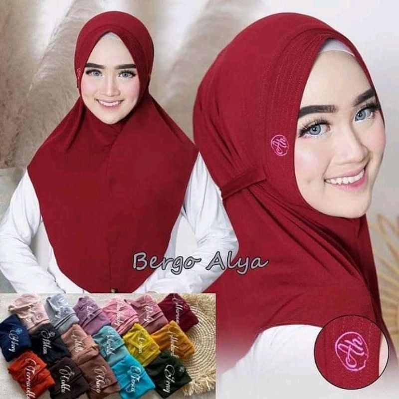 Bergo Alya Jersy Premium / Bergo Jersypremium /Bergo Ori