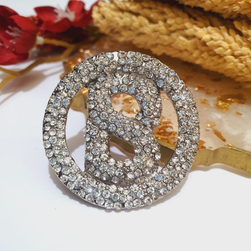 Brooch Buttonscarves KW / Bross Buttonscarves KW / Bross Button KW-03 Silver