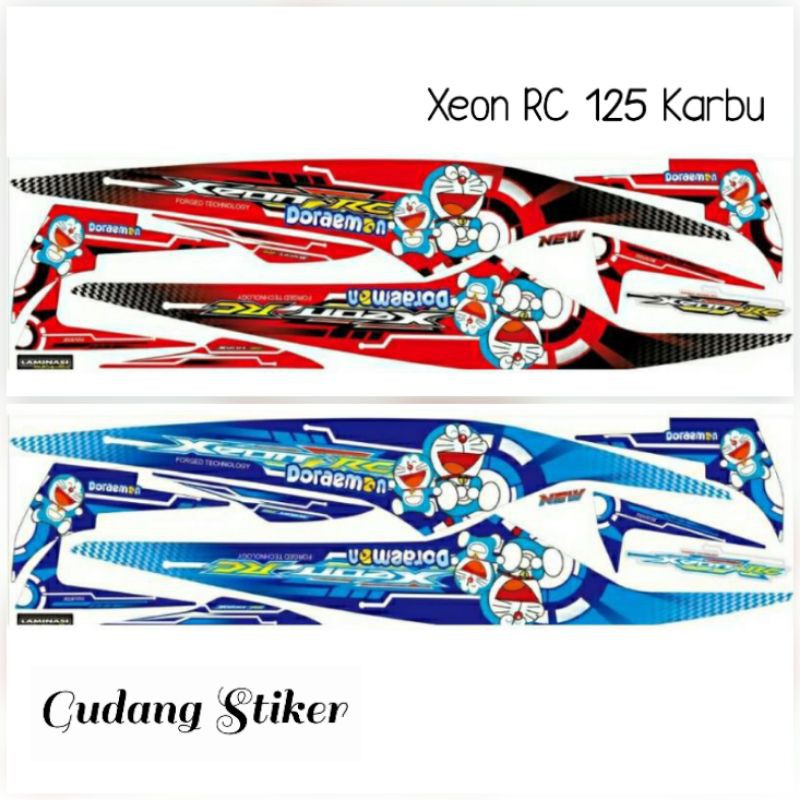STIKER XEON RC 125 / XEON KARBU / CARBU LISCOVER / LISBODY STRIPING VARIASI
