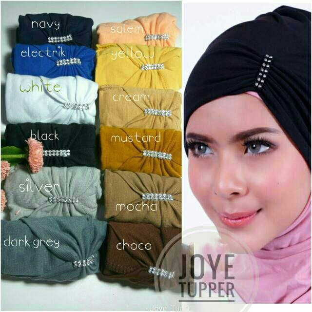 (1KG=30PCS) Iner Ciput Kerut Manik / Ciput Kerut Payet / Ciput Risty Tagor Kaos / Iner Hijab Wanita