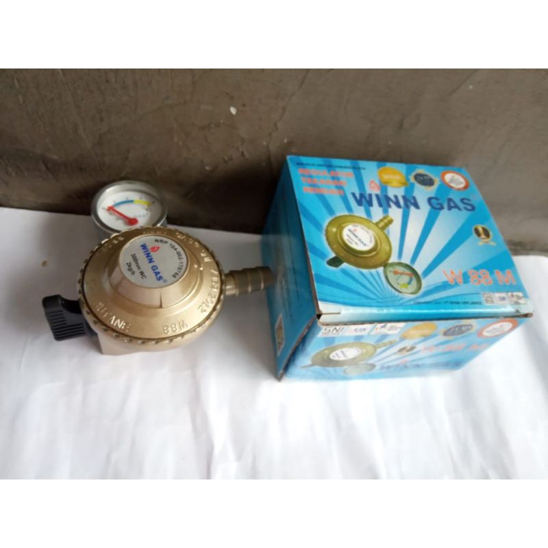 W-28M/W-88M DENGAN METER (WIN GAS REGULATOR TEKANAN RENDAH)