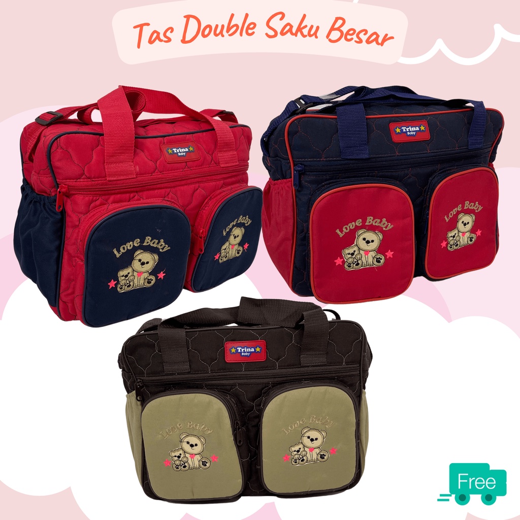Tas Bayi Besar Double Saku
