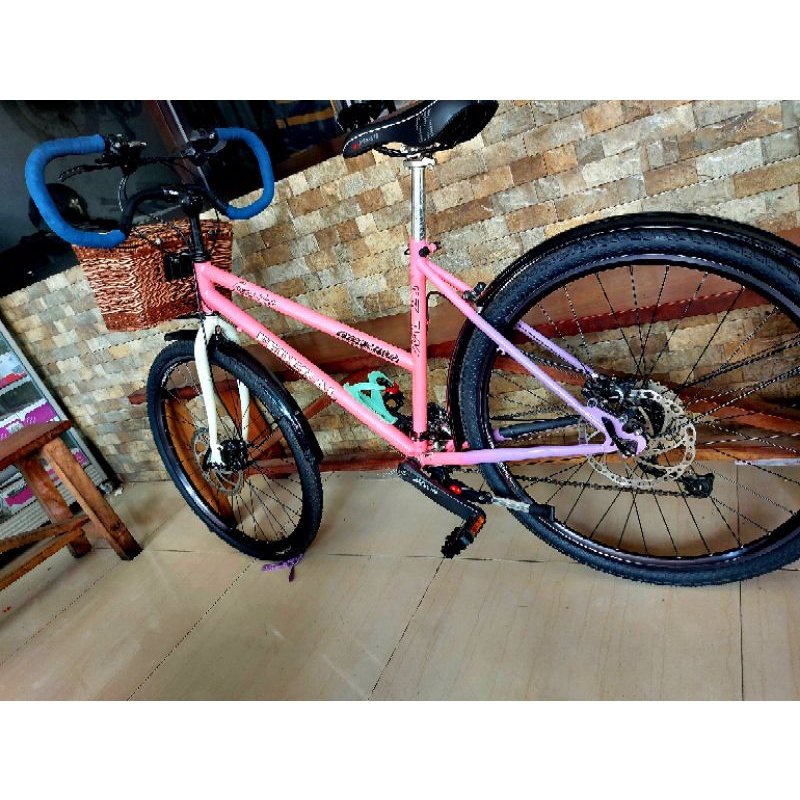 sepeda mtb jadul 26 inch ferderal lady cat sepeda lawas restorasi