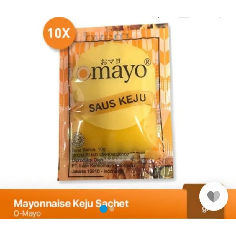 

Saus keju cheese sauce salad dressing Segaru foods OMAYO 10 gram sachet