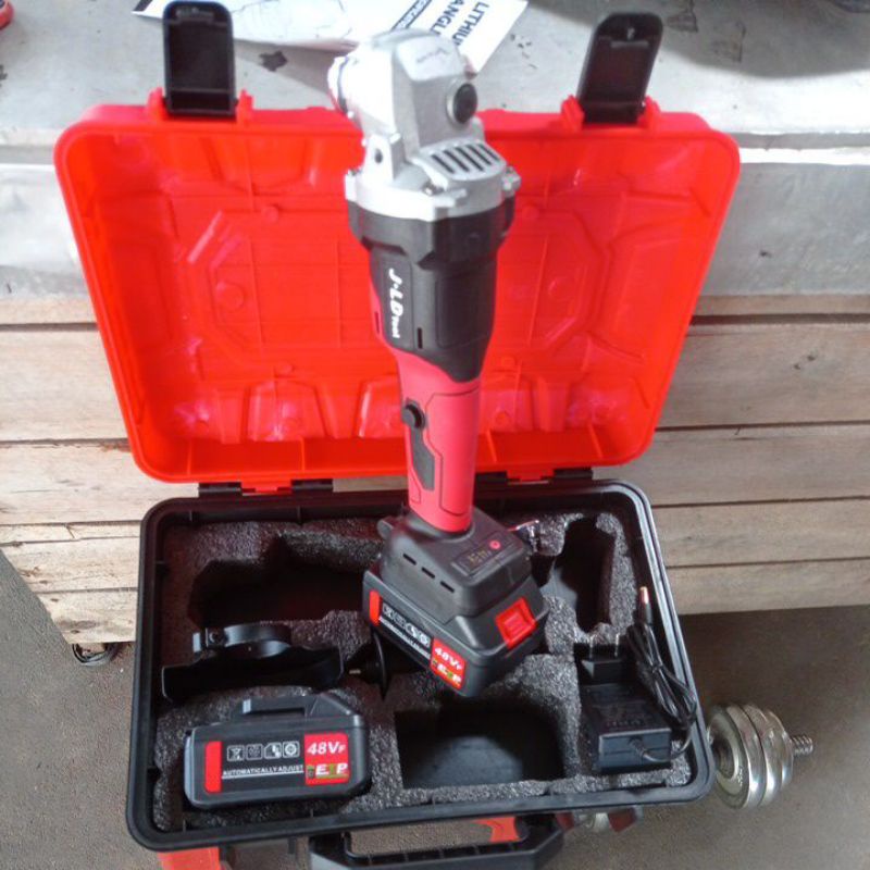 MESIN GERINDA BATERAI JLD CORDLESS angle grinder brushless