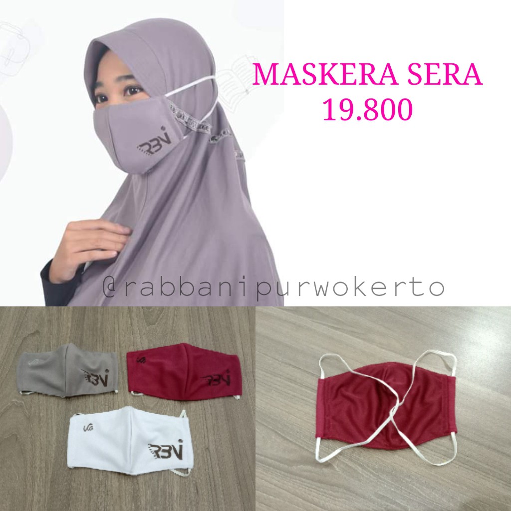 MASKER RABBANI SERA - MASKER HIJAB BAHAN KAOS