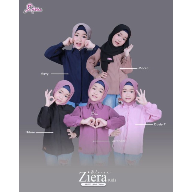 ZIERA BLOUSE COUPLE MOM AND KIDS BY ABIKA HIJAB AB 527