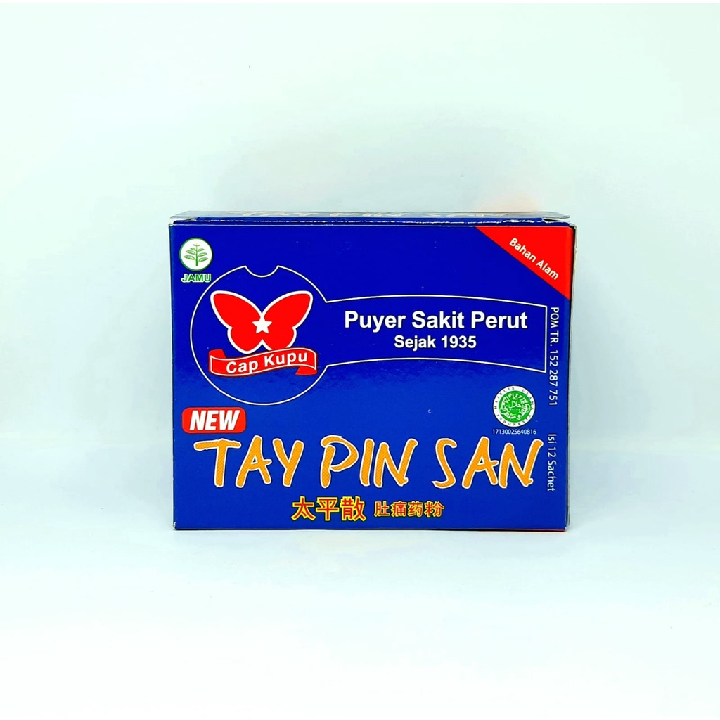 TAY PIN SAN SERBUK (1 SACHET) - obat sakit perut - perut kembung - diare manjur