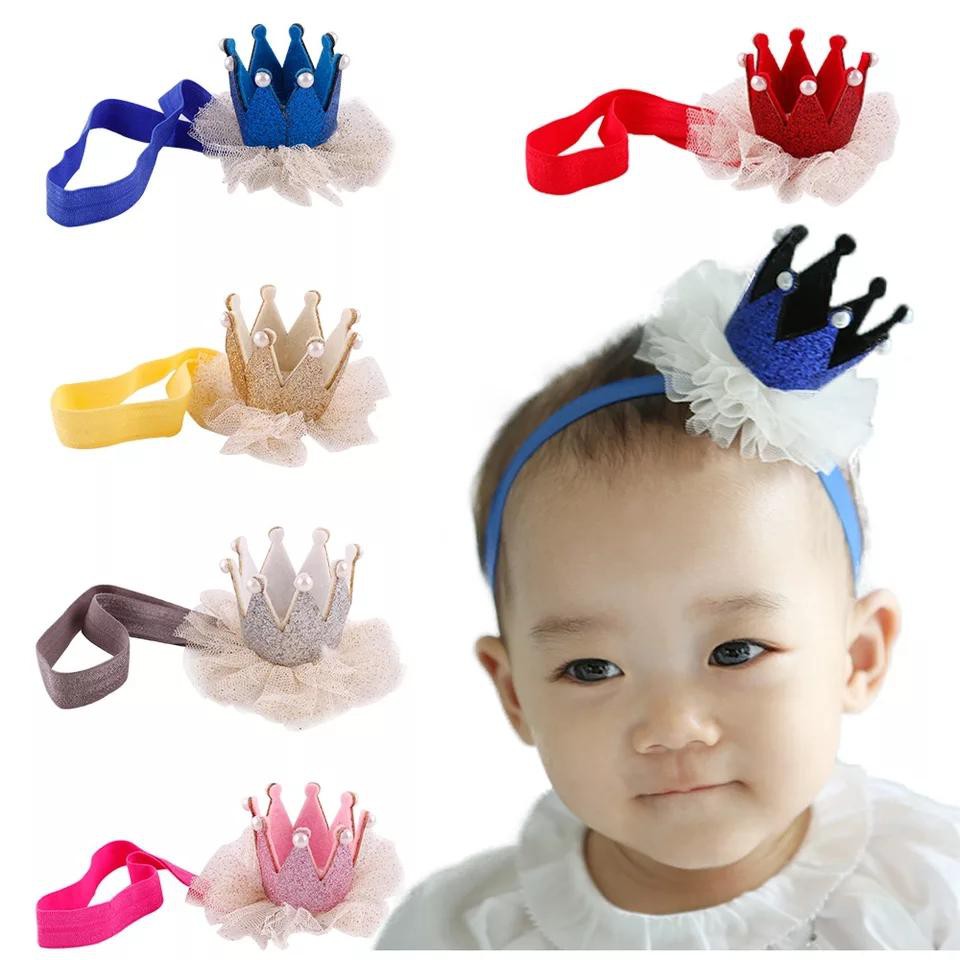 Crown headband / headband mahkota / princess headband / bandana mahkota anak / bandana mutiara