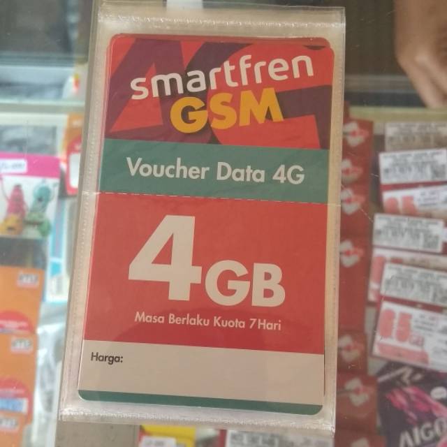 Voucher Data smartfren kuota 4gb