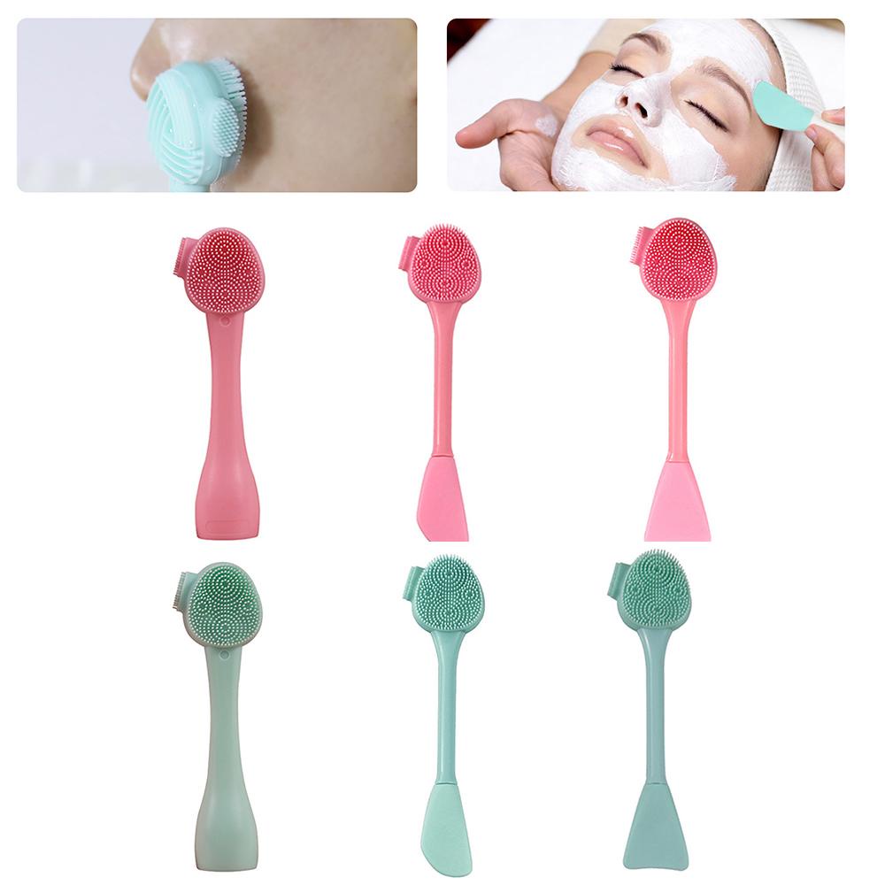 R-flower Facial Cleaning Brush Head Masker Multi Style Dua Sisi