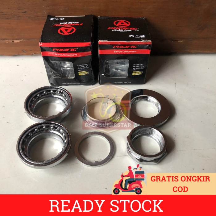 Kom Fork Head Part Set Pacific D407 22.2 mm Standar Sepeda BMX Lipat Minion Fixie MTB