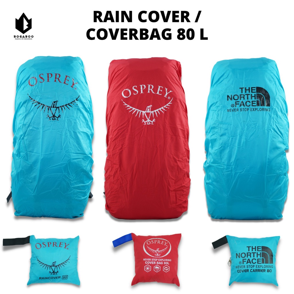 Bisa (COD) Cover Bag Waterproff 80 Liter (Bisa untuk 70-85 Liter) - Coverbag - Raincover - Rain Cover Bag