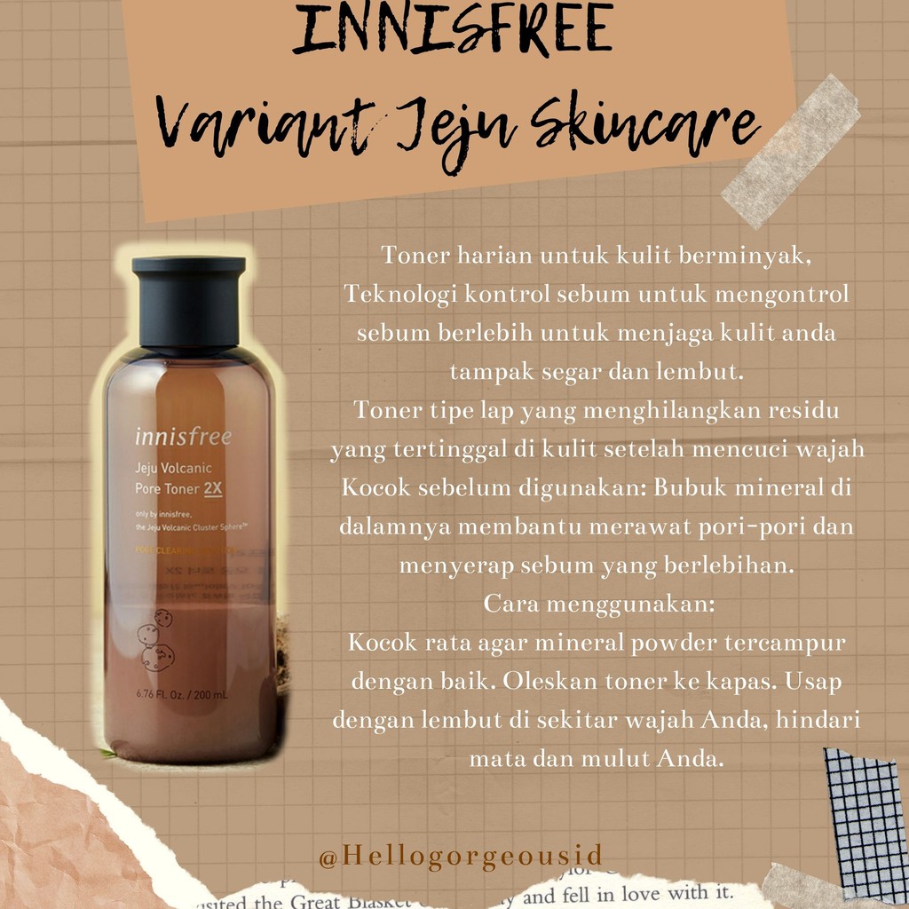 INNISFREE Jeju Volcanic Pore Toner