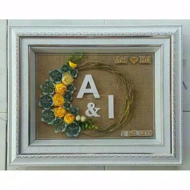 MAHAR BUNGA || MAHAR RUSTIC INISIAL HURUF || MAHAR PERNIKAHAN