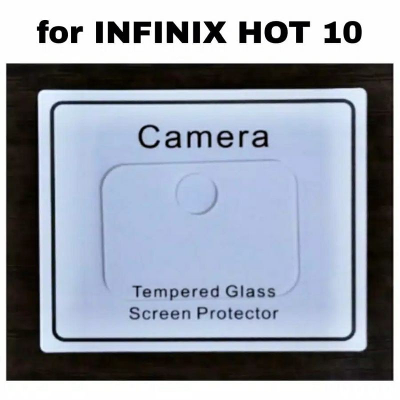 PROMO 3in1 Paket Tempered Glass INFINIX HOT 10 Full Layar Anti Gores Kamera Garskin Carbon 3D