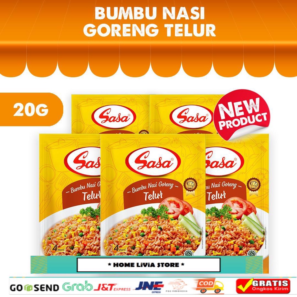 

Sasa Bumbu Nasi Goreng Telur 5 x 20 gr