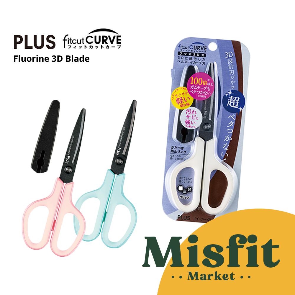 

PLUS Fit Cut Curve Fluorine 3D Blade Scissors Gunting Anti Lengket Fitcut