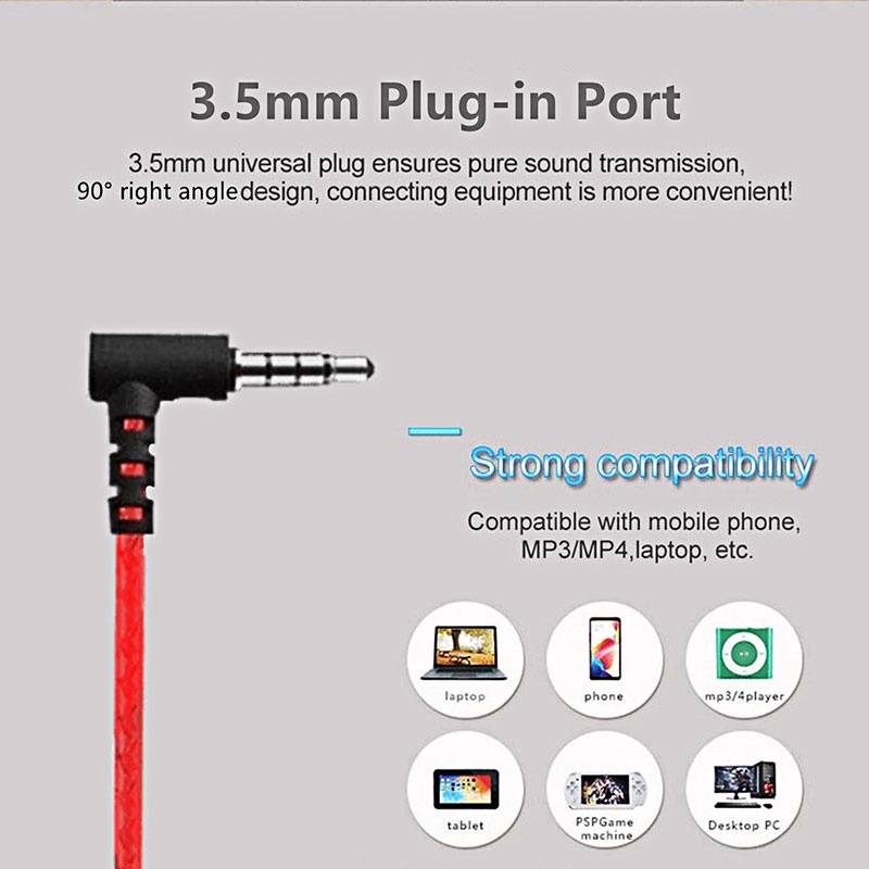 ⭐DC G20 Headset Gaming PUBG Bass Noise Cancelling dengan Dual Mic Mobile Earphone Gaming Murah Hifi Handsfree Headphone Gaming Xiaomi Huawei Hendset Gaming Handsfree Hedset Gaming Android-6