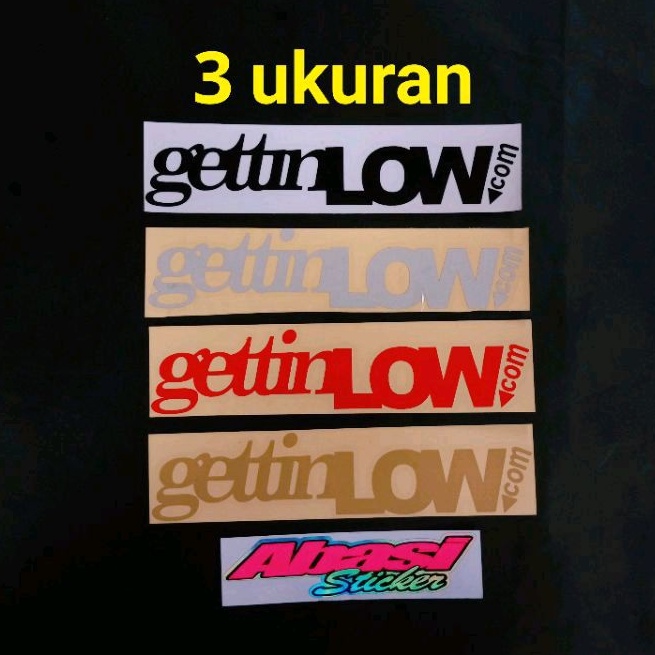 

sticker gettinlow