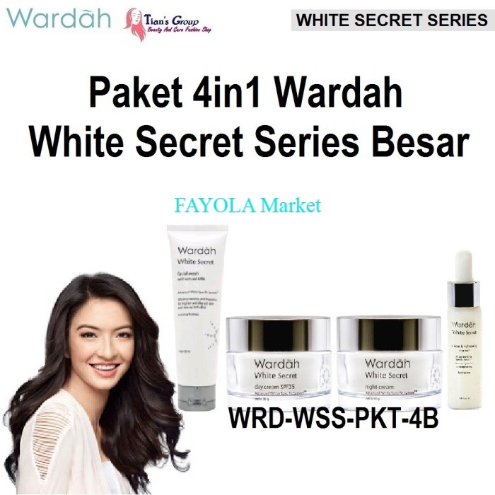 Wardah White Secret Series Paket Hemat Murah 4in1 Skin Care Besar Ori