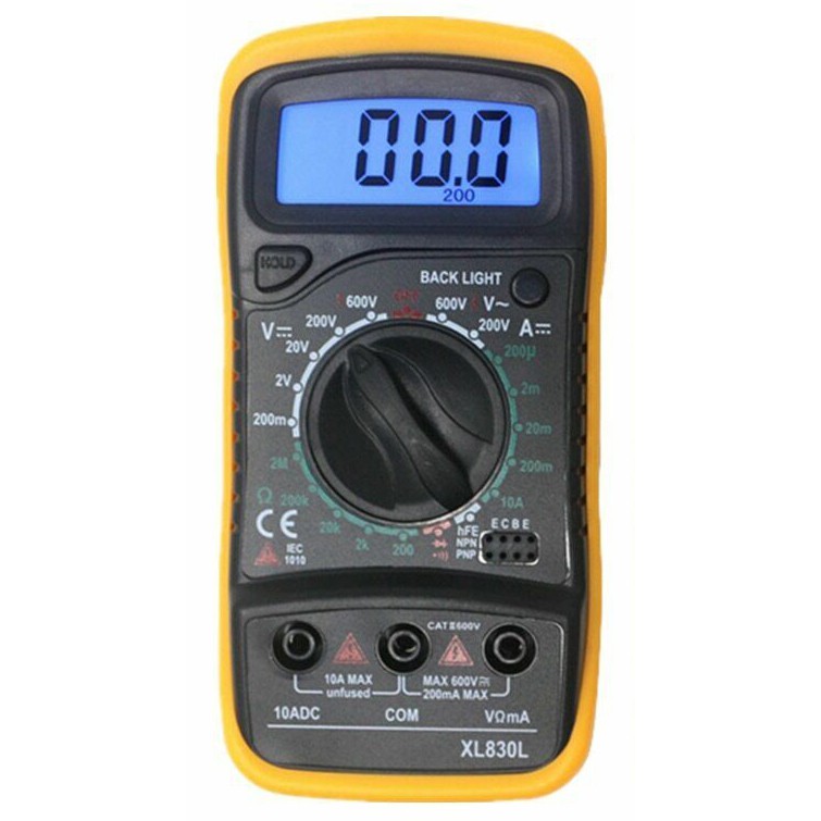 PROMO Mini Digital Multimeter AC/DC Voltage Tester - XL830L - Black