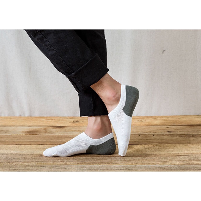 Kaos Kaki Pria Two Colour Men Angkle Sock Cotton Socks SCH26