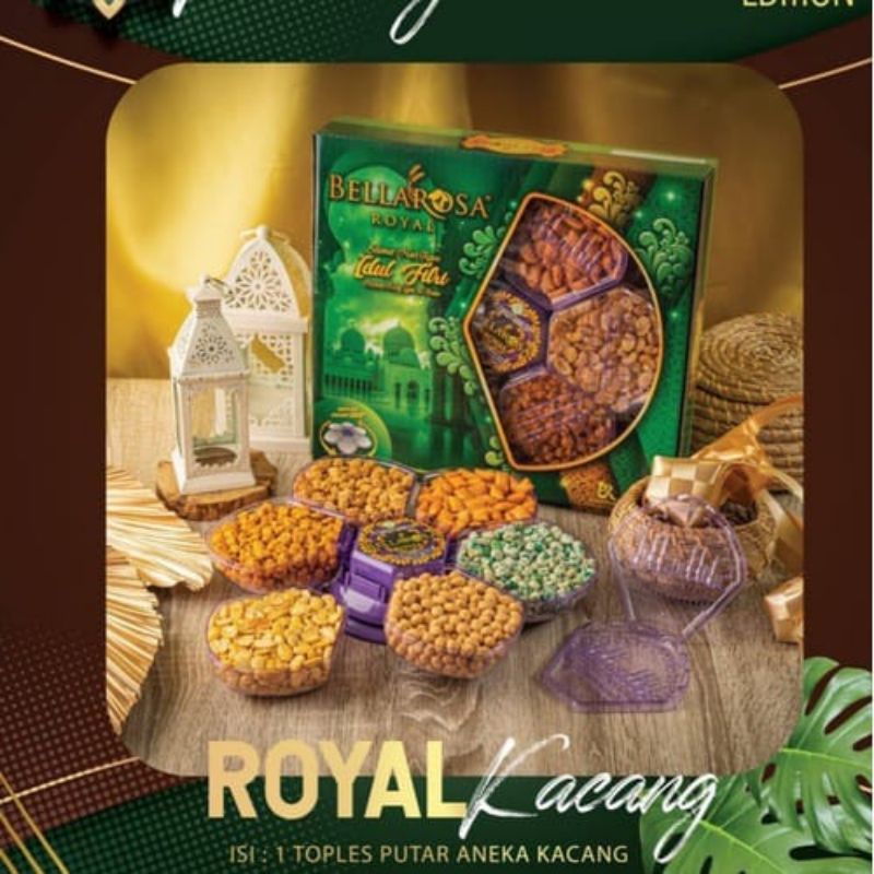 paket bellarosa royal kacang toples bunga putar