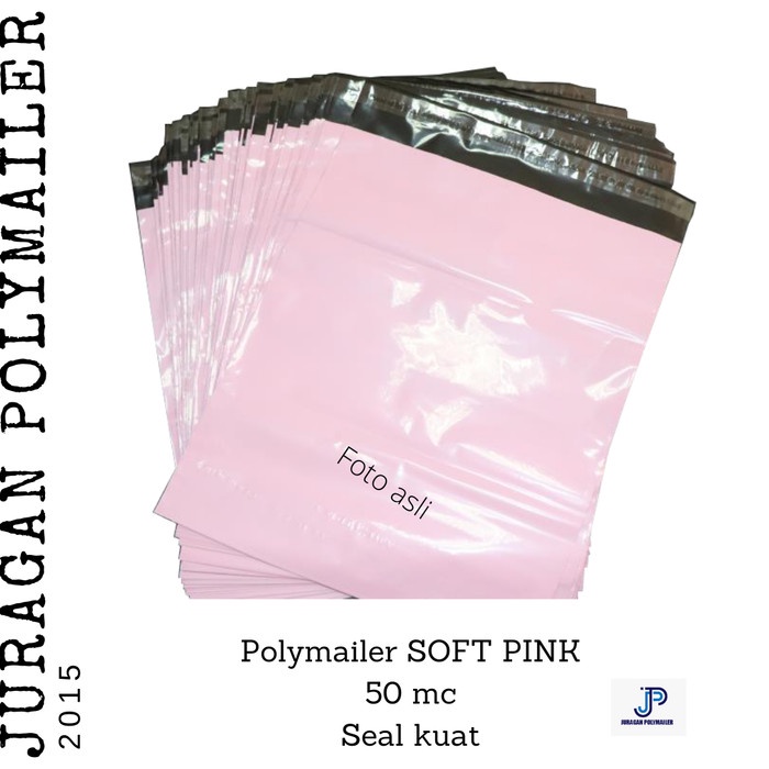 

Menyurat-Surat- Amplop Plastik Polymailer Soft Pink Std50 20X35 Cm Isi 100 Pcs -Surat-Menyurat.