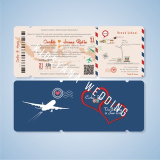 Undangan Nikah Unik Boarding Pass