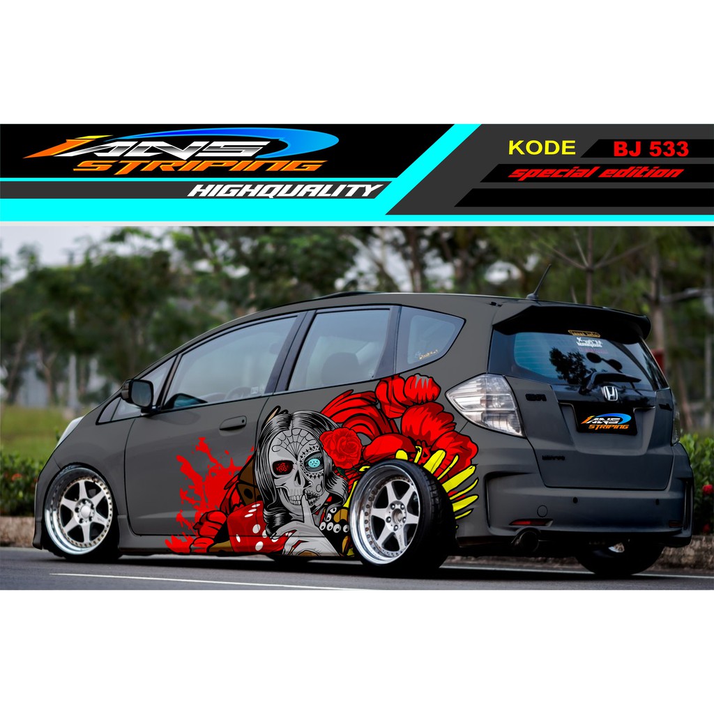 DECAL STICKER MOBIL JAZZ BRIO AGYA YARIS SIGRA / STIKER MOBIL / DECAL MOBIL / STIKER MOBIL TERBARU