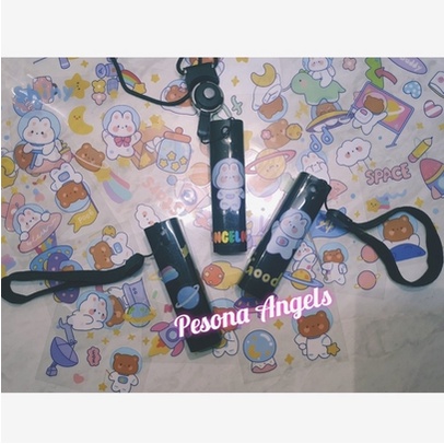 Gantungan Hand Sanitizer Kotak - Sticker Aesthetic, Lucu, Kawaii