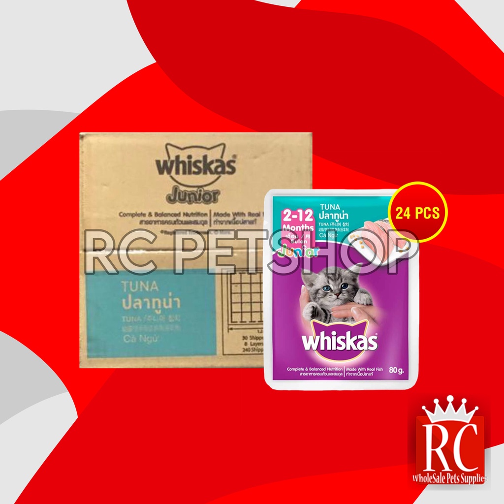 Makanan Basah Kucing Whiskas Sachet Pouch Grosir Dus isi 24 PCS 85 GR