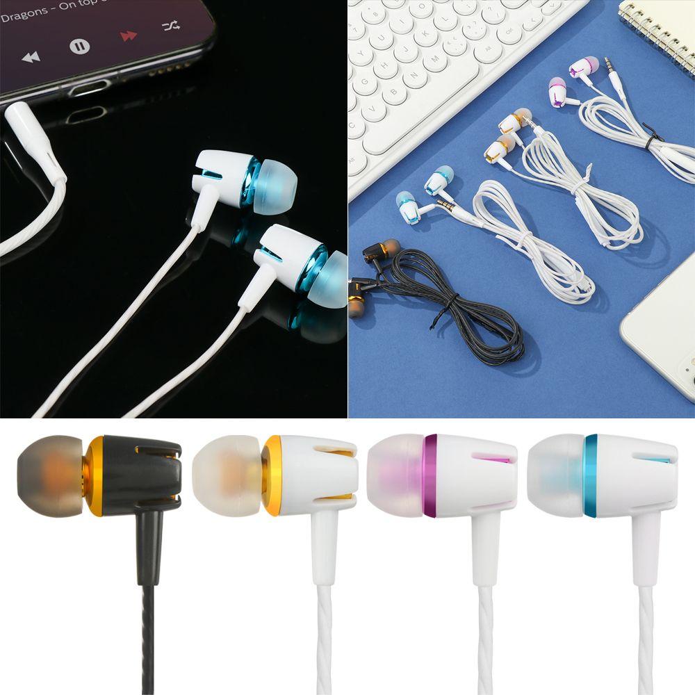 TOP Headphone Kabel Kontrol Volume Dengan Earphone Wire-Controlled Mikrofon