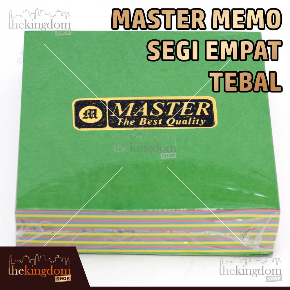 

Master Memo Segi Empat Tebal / Buku / Kertas / Notes
