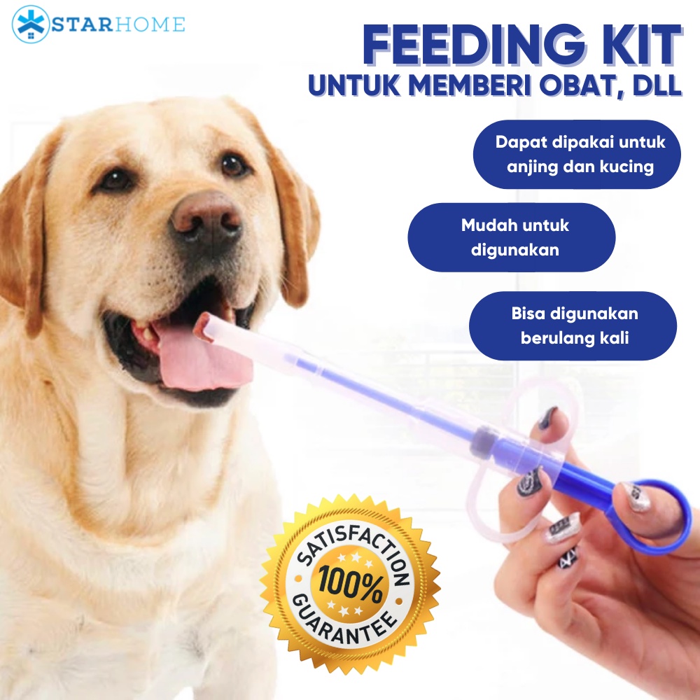 Feeding Kit Kucing Anjing Pelontar Obat Kucing Anjing Alat Bantu Minum Obat Hewan Pet Medicine Feeding Kit