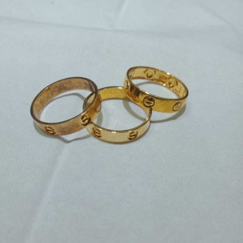 CICIN RING CARTIER//cicin ring cowok//cicin ring cewek//cicin ring model kekinian asli mas 37,5//%