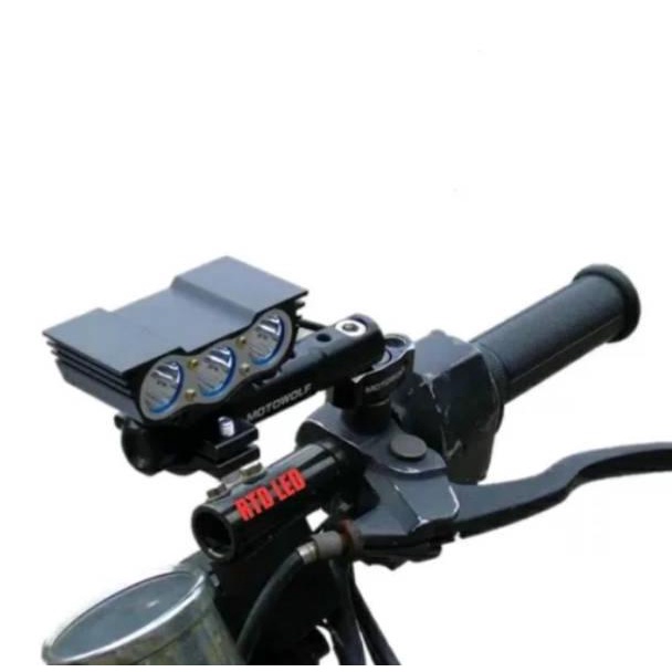 lampu tembak lampu sorot variasi led 3 mata / lampu tembak motor / lampu sorot motor S5H9