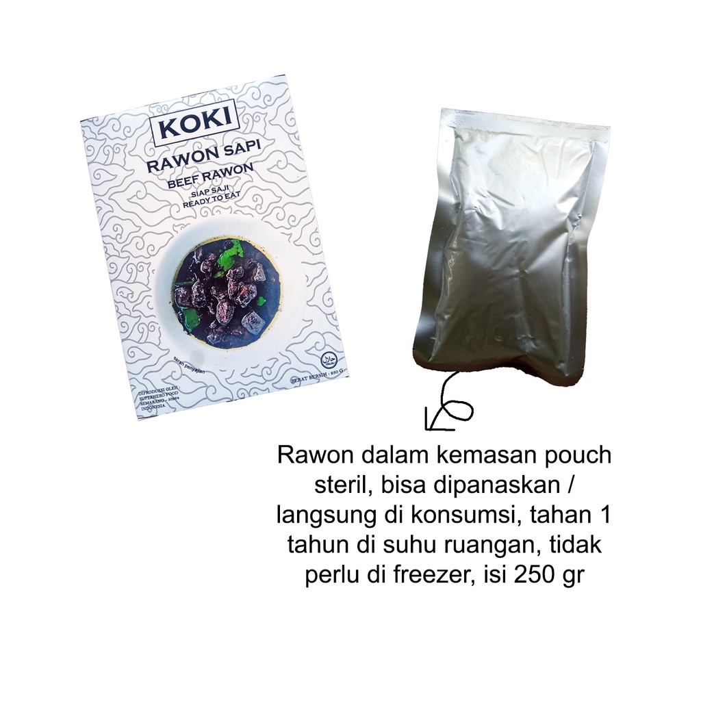 Jual Rawon Daging Sapi Siap Saji Halal Dalam Kemasan Pouch Steri Shopee Indonesia