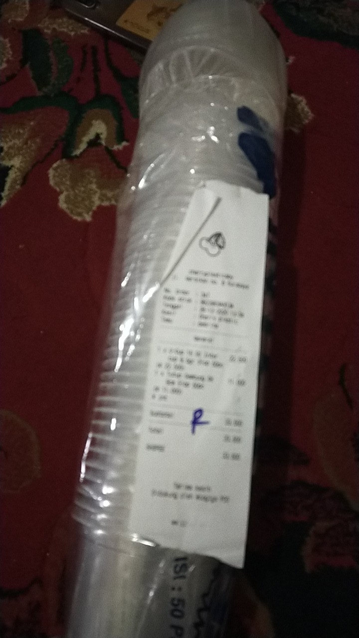 Gelas Cup Oval U Cup Ucup Intercup Plus Tutup Cembung