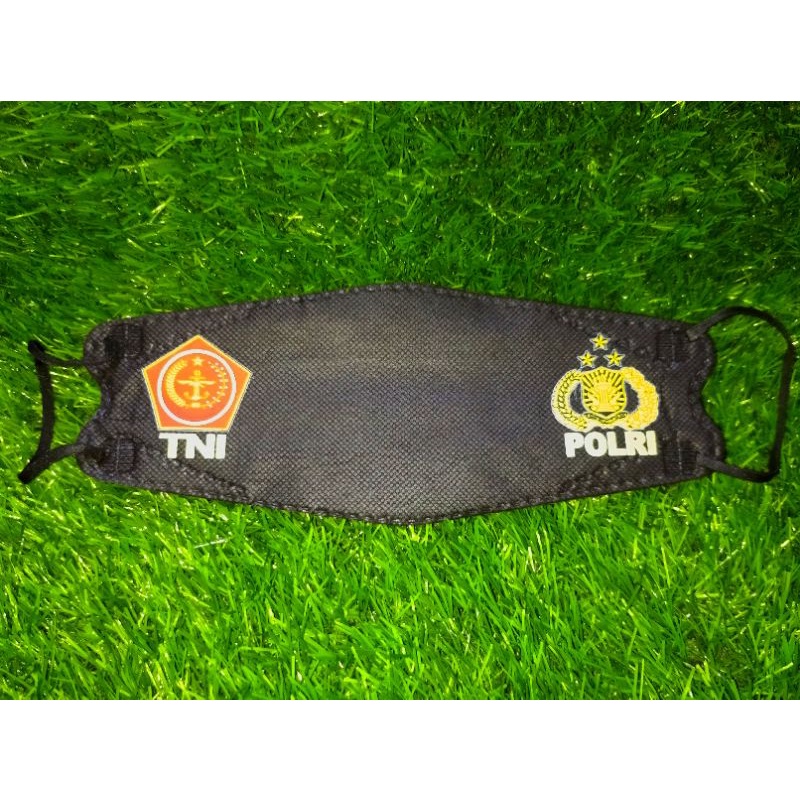 Masker KF94 MOUSON Original Logo TNI POLRI 4 Ply