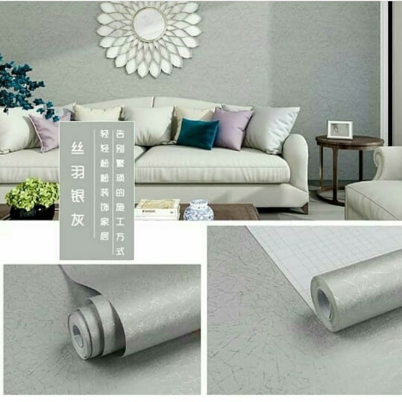 Wallpaper Dinding Medan Wallpaper Dinding Murah , Wallpaper Motif Embos Silver