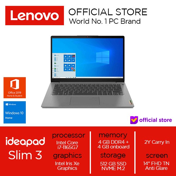 

BigSales-id : Lenovo IdeaPad Slim3i Core i7-1165G7 8GB 512SSD Intel Iris Xe