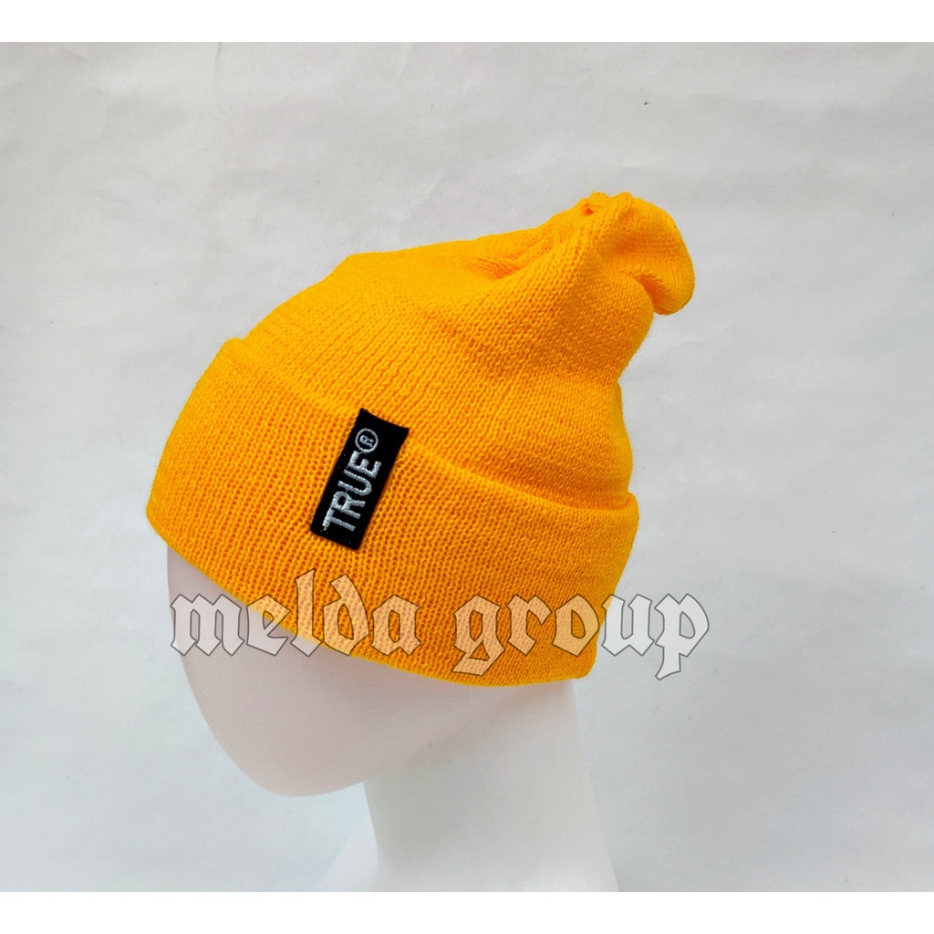 Kupluk Rajut True Fashion Casual Winter Outdoor Beanie Hat Casual True Dewasa Pria Wanita Unisex